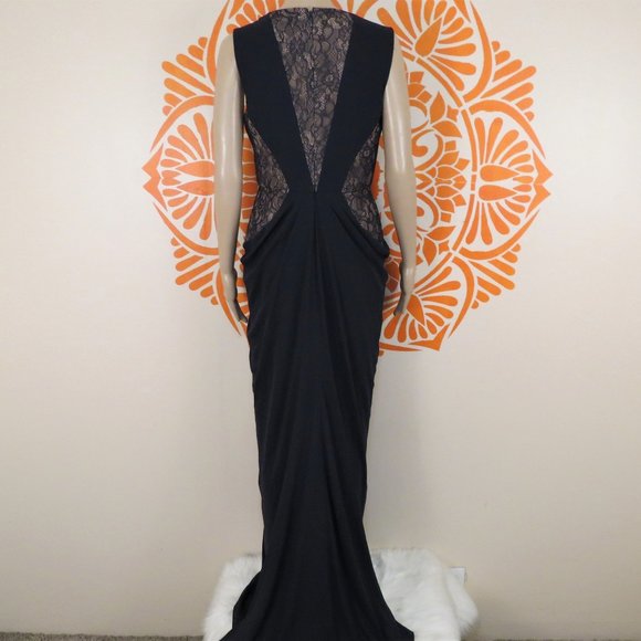 Beautiful BCBG Navy Floor Length Gown 6 - Picture 3 of 3